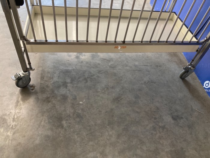 (1) Hard Baby Crib with Wheels for sale