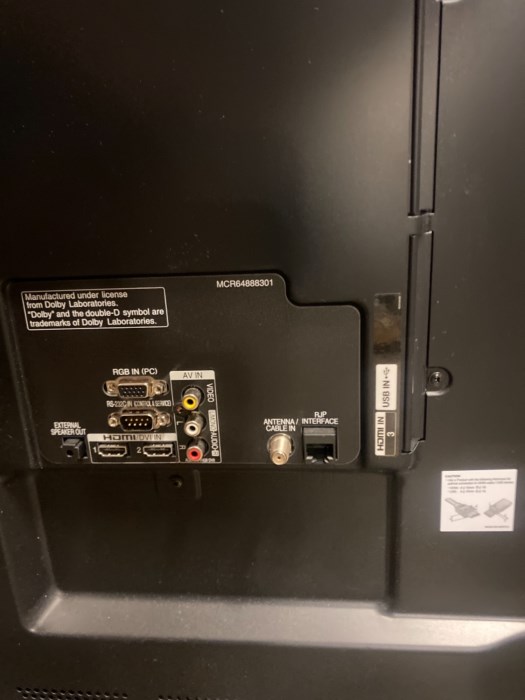 (1) LG 55” Flat Screen TV for sale