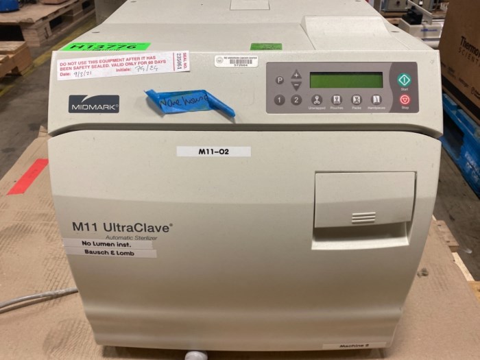 (1) MidMark M11 UltraClave Automatic Sterilizer for sale