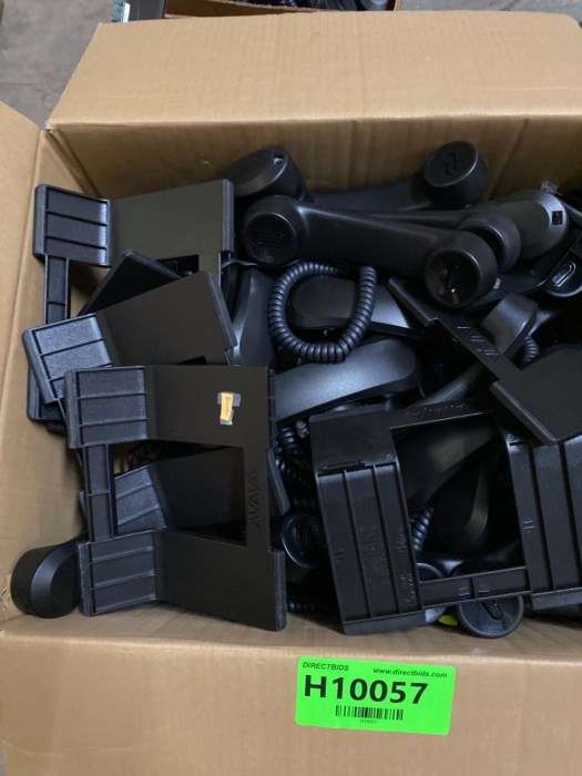 (1) Pallet of Assorted Avaya Phone Parts for sale