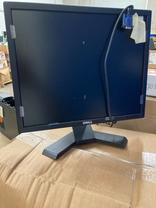 (1) Pallet of Monitors, Power Supply Boxes, Printer and Stands for sale