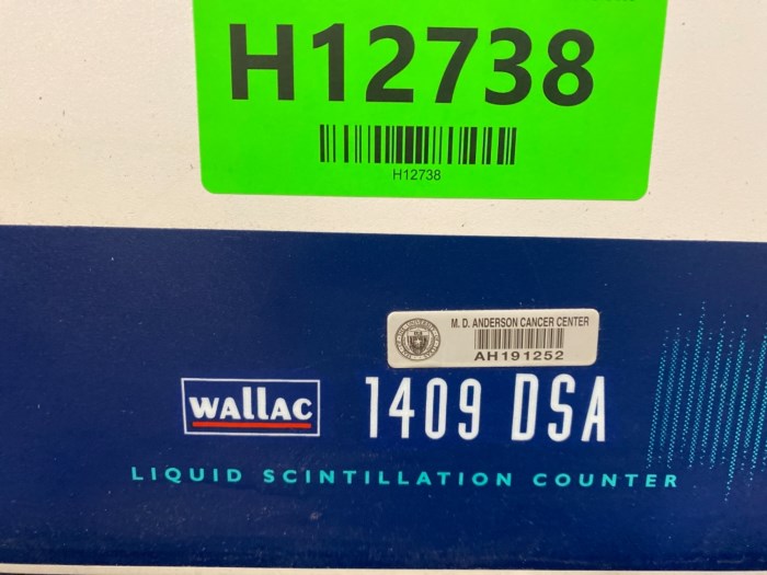 (1) Wallac 1409 DSA Liquid Scintillation Counter for sale