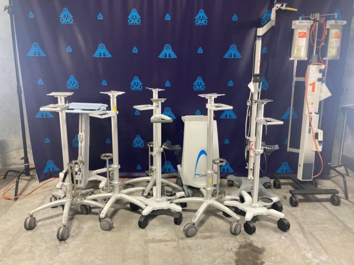 (10) Medical Device Stands for sale