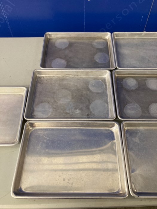 (10) Small Stainless Steel Baking Pans for sale
