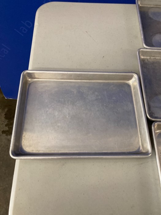 (10) Small Stainless Steel Baking Pans for sale