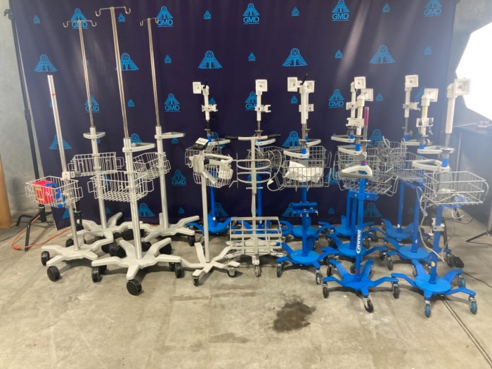 (16) Medical Device Stands for sale