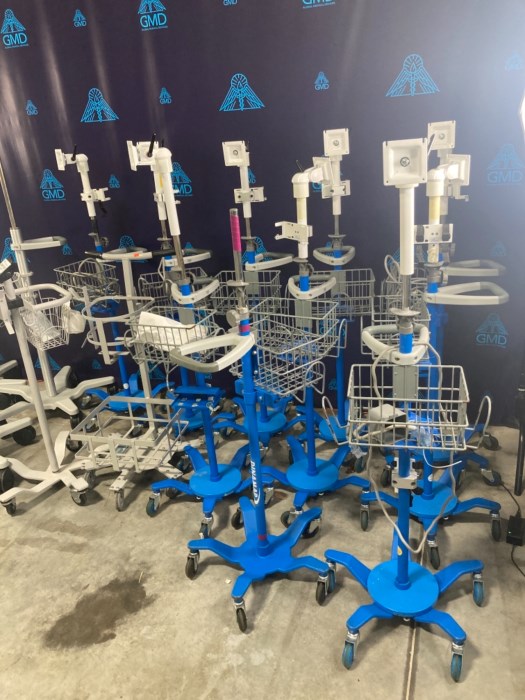 (16) Medical Device Stands for sale