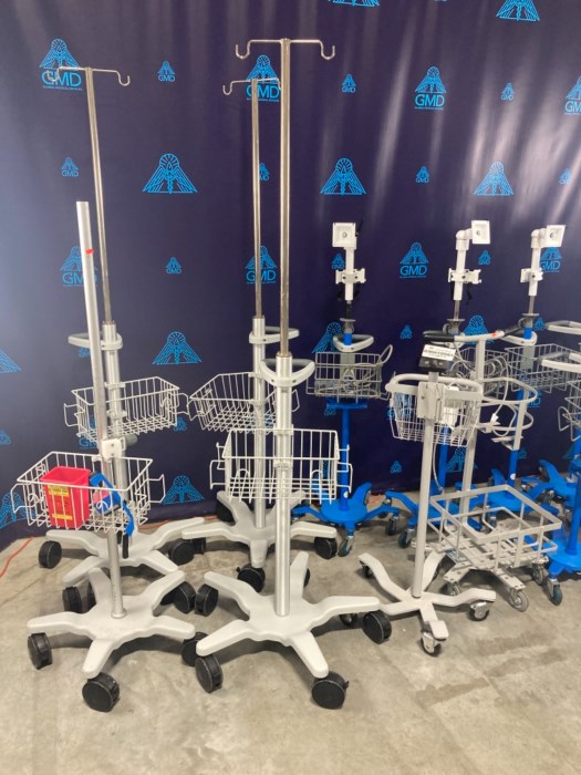 (16) Medical Device Stands for sale