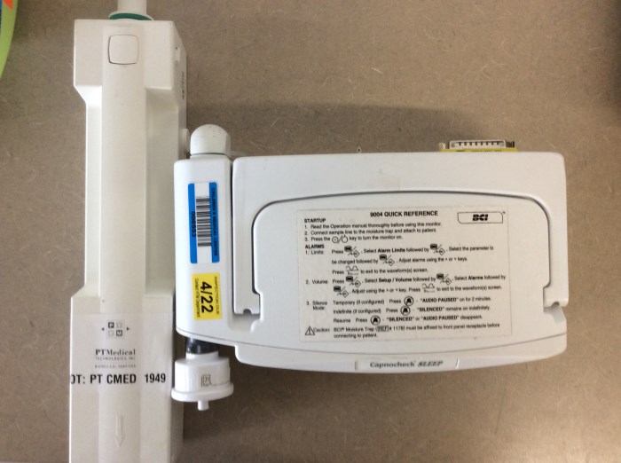 (1)CAPNOCHECK SLEEP MICROSTREAM (1) MAQUET EXPIRATORY CASSETTE FOR