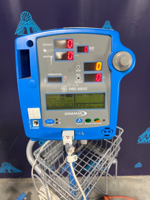 (2) Dinamap Pro 400V2 Vital Signs Monitors (powers on) for sale