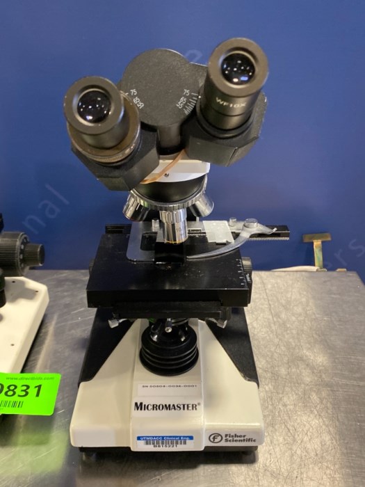 (2) Fisher Scientific Micro Master Microscopes for sale