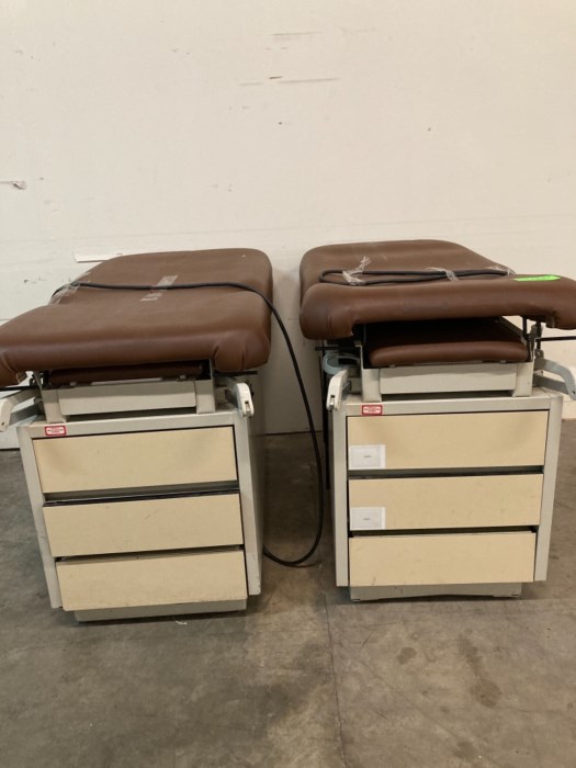 (2) Hamilton E Series Exam Tables for sale
