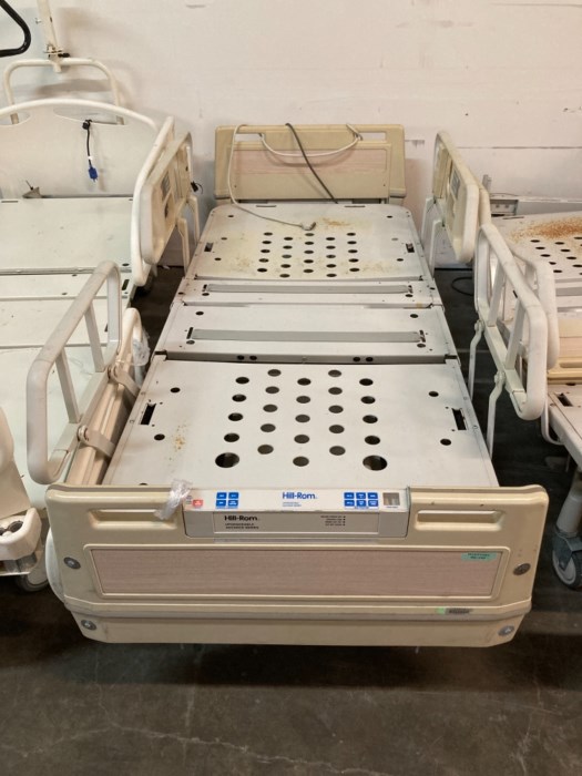 (2) Hill Rom Patient Beds and (1) Stryker Patient Bed for sale