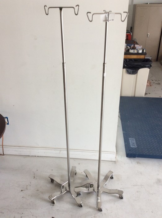 (2) IV Poles for sale