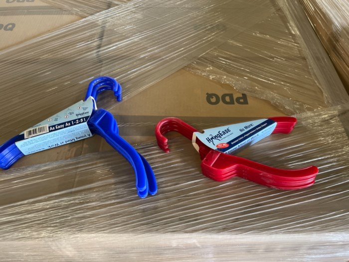 (2) Pallets of PDQ HangEase Hanger Various Colors from Shark Tank TV