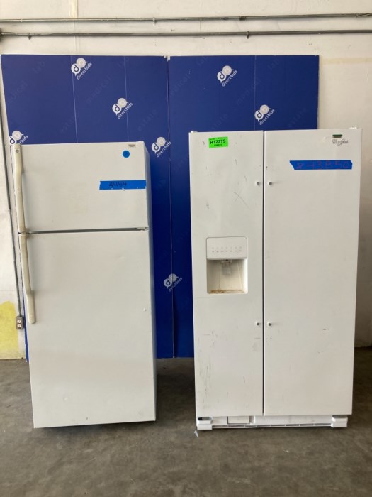 (2) Refrigerators GE and Whirlpool for sale