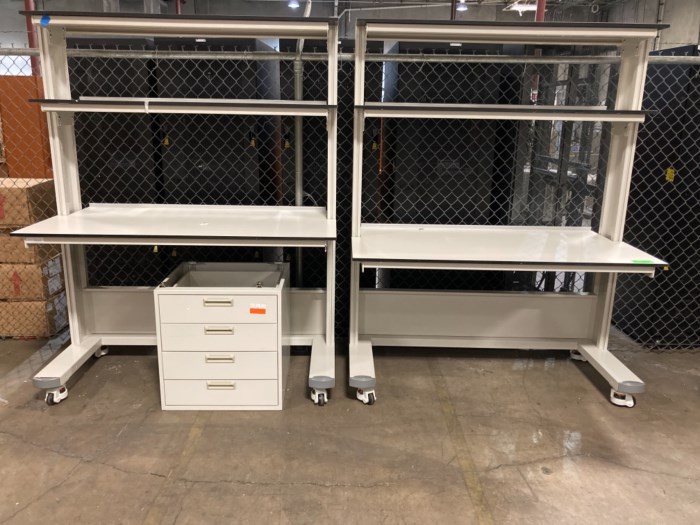(2) Rolling Laboratory Desk for sale