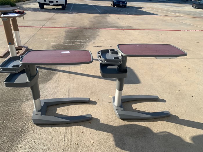 (2) STRYKER OVERBED TABLES for sale
