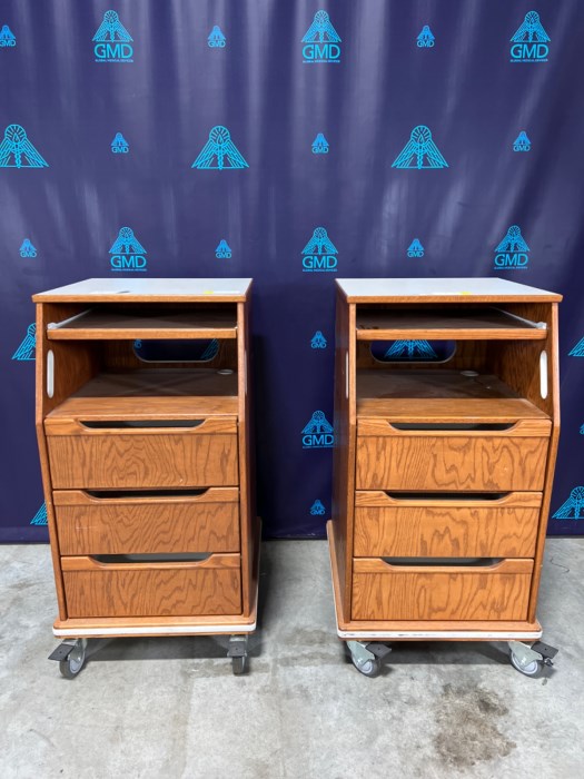 (2) Wooden storage for sale