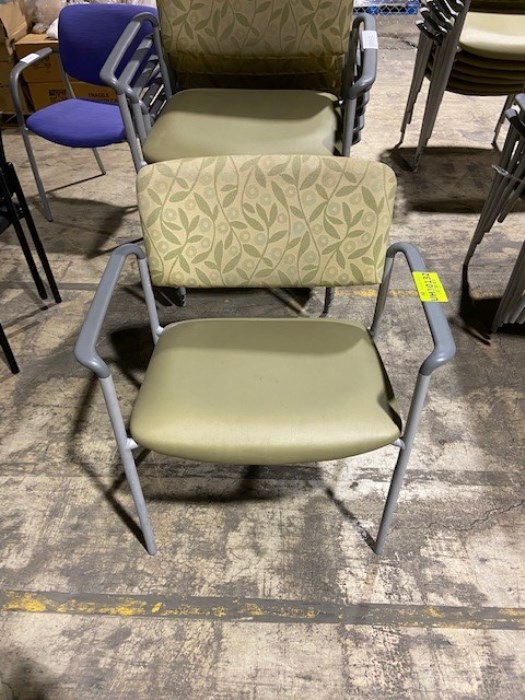 (28) Single Upholstered Stacking Chairs for sale