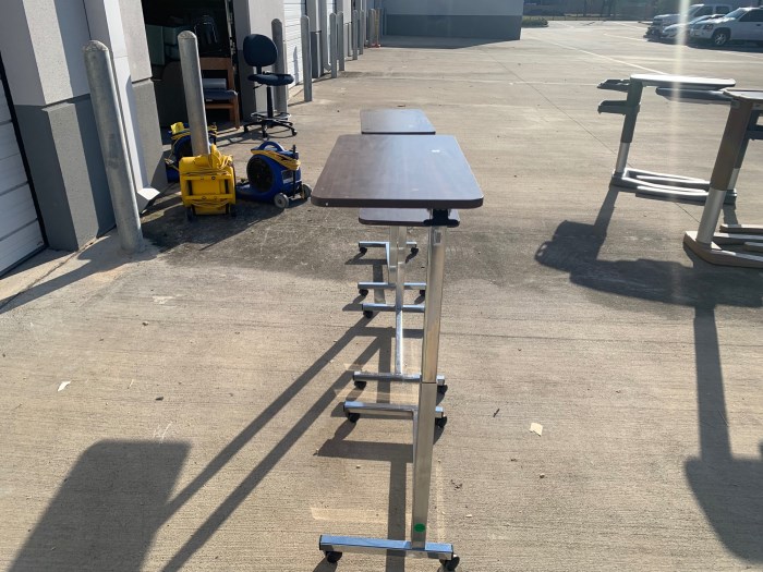 (3) AMFAB OVERBED TABLE for sale