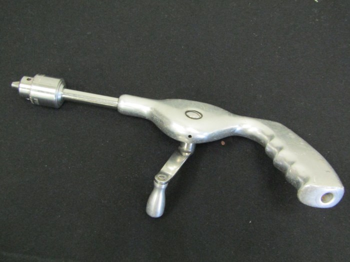 3 Sklar Stainless Steel Bone Drill Offset Handle w/ Jacobs Chuck & 1