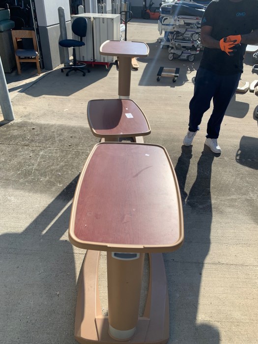 (3) STRYKER OVERBED TABLE for sale