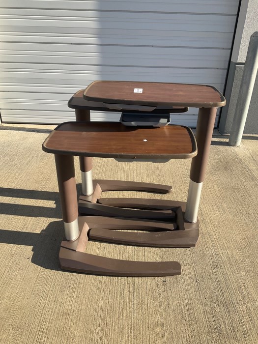 3) Stryker Overbed Tables for sale