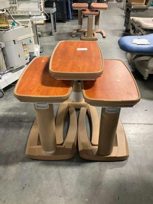 (3) STRYKERS OVERBED TABLES for sale