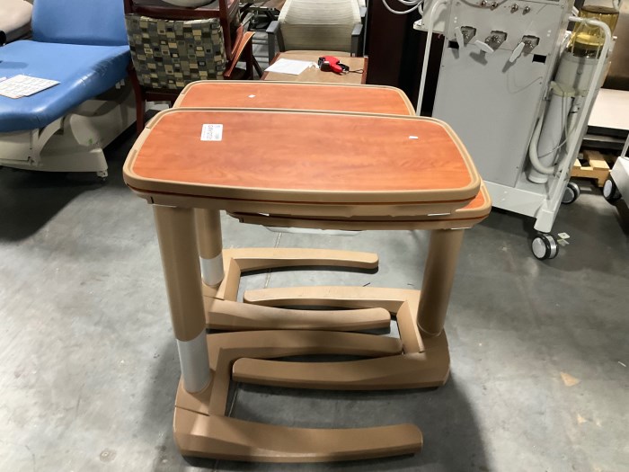 (3) STRYKERS OVERBED TABLES for sale