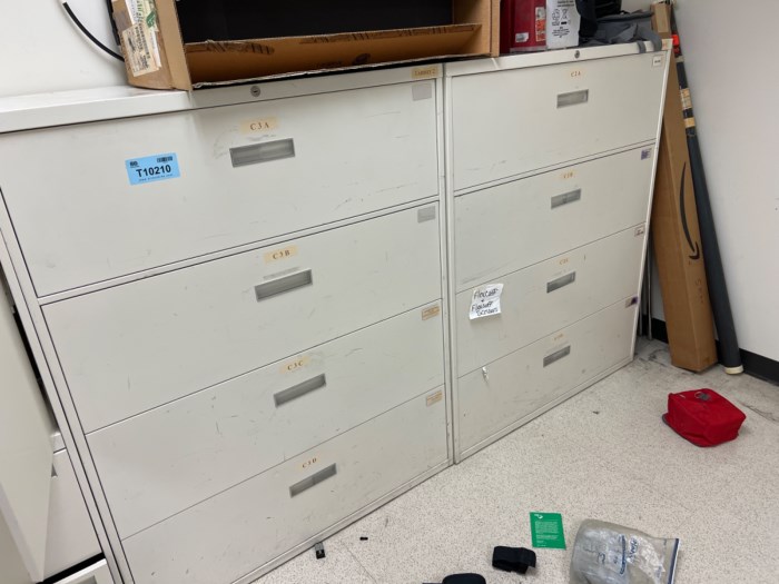 (4) large metal storage for sale