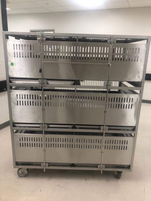 (4) Stainless Steel Rat Cages for sale