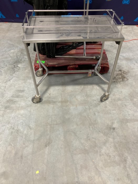 (4) stainless Steel Rolling Tables for sale