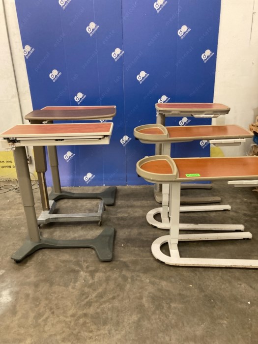 (6) Adjustable Over Bed Tables for sale