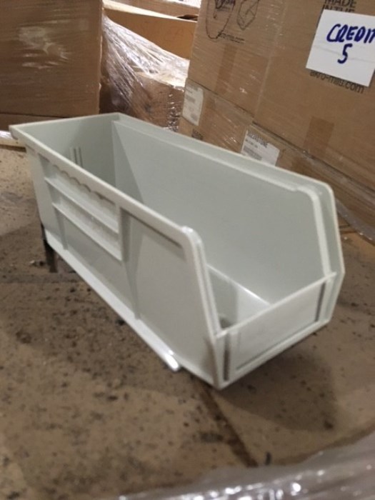 (7) Pallets of Various Plastic Bins for sale