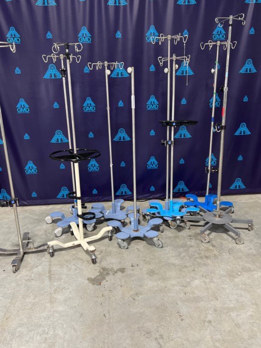 (9) IV Poles for sale