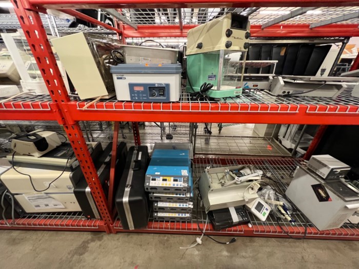 Aisle of Laboratory Equipment for sale