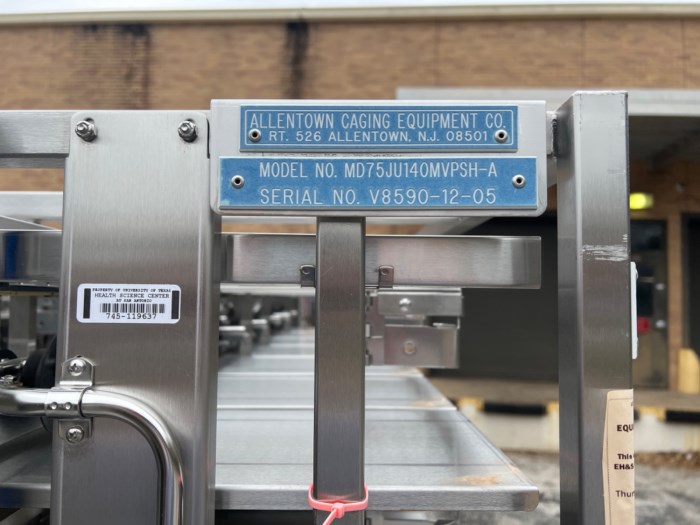 Allentown Caging Equipment Co. Model V61440304 Rodent Housing Racks