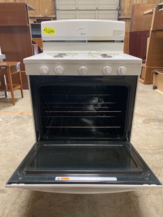 amana stove f2