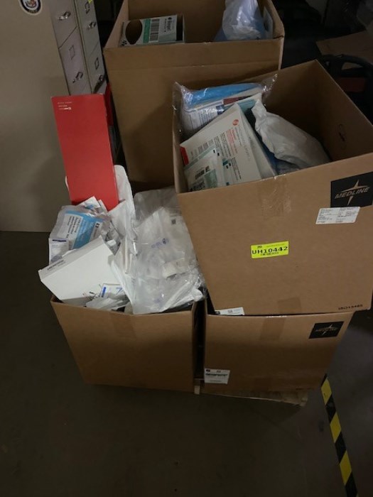 Assorted Boxes of Expired Medical Supplies for sale