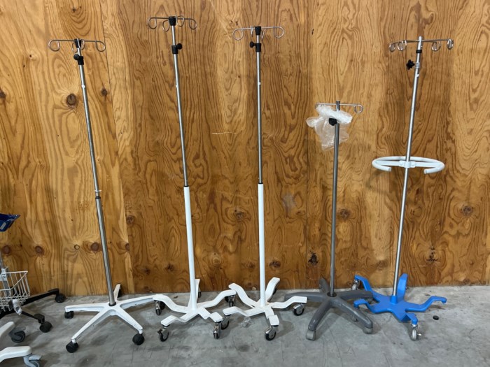 Assorted Medical Carts/IV Poles (Lot of Approximately 12) for sale