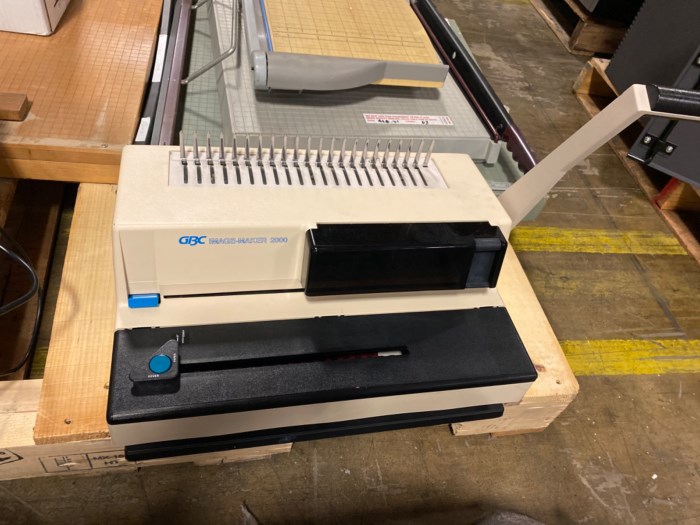 Assorted Paper Cutters & Comb Binders for sale