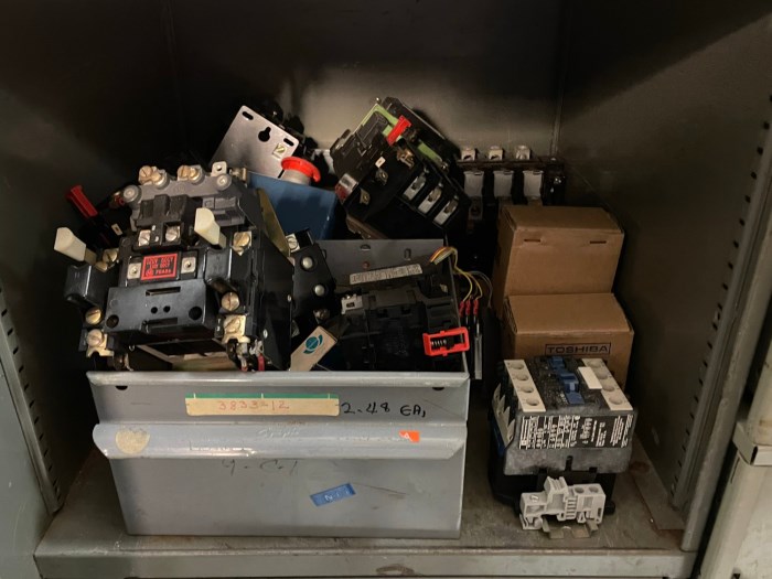 Assorted Relays, Contactors, Solenoids, Counters, HiV Switches, Rotary ...