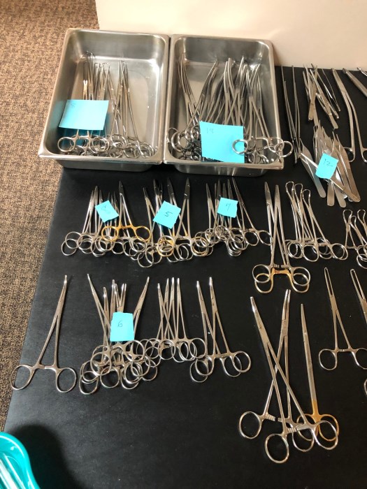 Assorted Stainless Steele Surgical Instruments for sale