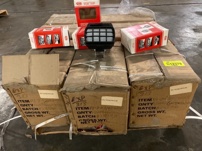 Abandoned Unused Napa Auto Parts, pallet filled with Autopal Heavy Duty