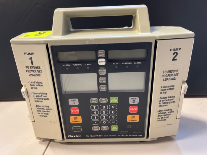 Baxter Floguard 6301 dual channel infusion pump for sale