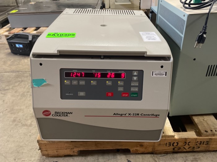 Beckman Coulter Allegra X22R Tabletop Centrifuge for sale