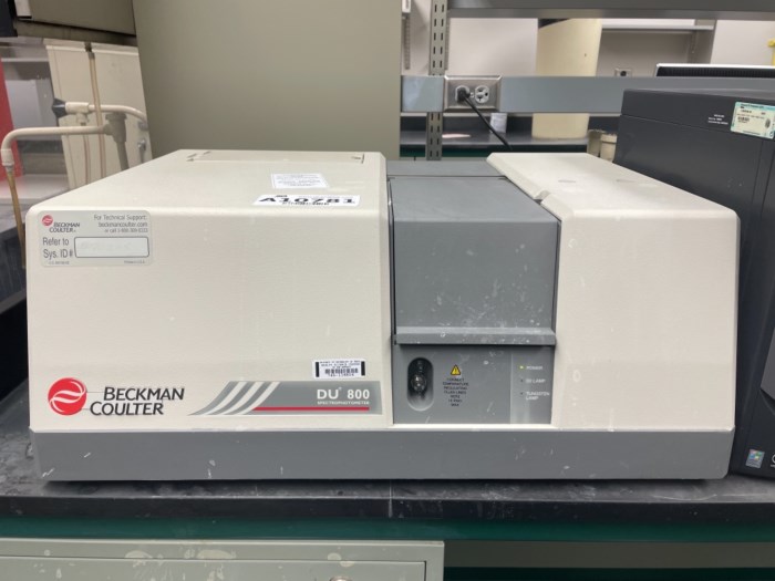 Beckman Coulter DU 800 Spectrophotometer System (B3.3.026) for sale