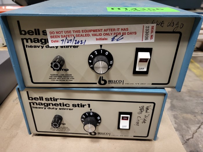 Bell Stir Stirrers (2) Thermolyne Stir Plate for sale