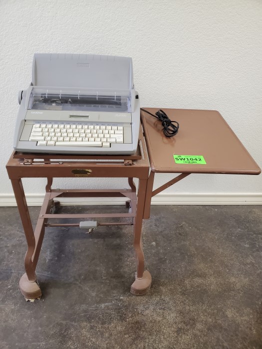 Brother Model SX 4000 Electric Typewriter & Metal Table for sale